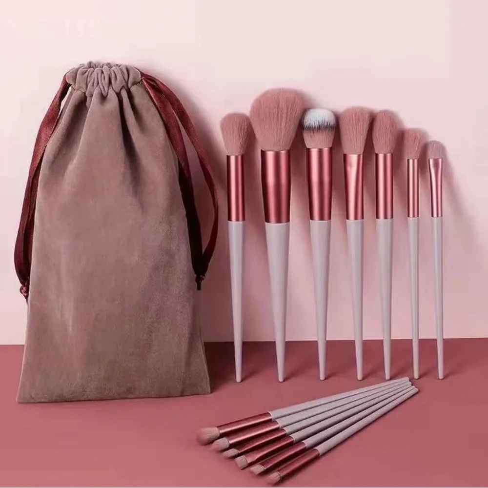 14Pcs Premium Synthetic Foundation‎ Contour Concealer EyeShadow MakeUp Brush set